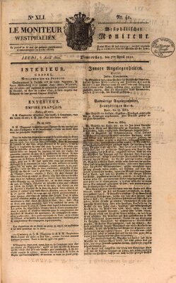 Le Moniteur westphalien = Westphälischer Moniteur (Le Moniteur westphalien) Donnerstag 5. April 1810