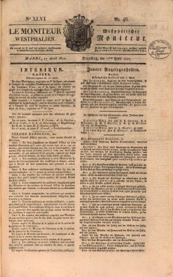 Le Moniteur westphalien = Westphälischer Moniteur (Le Moniteur westphalien) Dienstag 17. April 1810