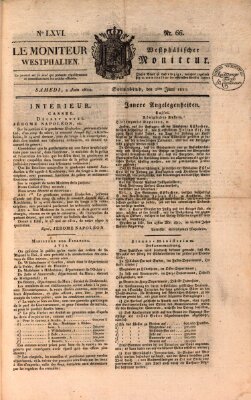 Le Moniteur westphalien = Westphälischer Moniteur (Le Moniteur westphalien) Samstag 2. Juni 1810