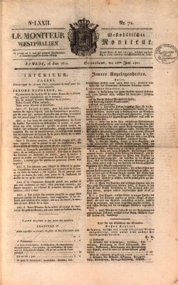 Le Moniteur westphalien = Westphälischer Moniteur (Le Moniteur westphalien) Samstag 16. Juni 1810