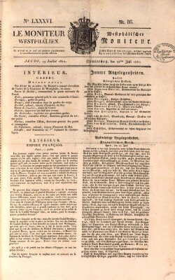 Le Moniteur westphalien = Westphälischer Moniteur (Le Moniteur westphalien) Donnerstag 19. Juli 1810