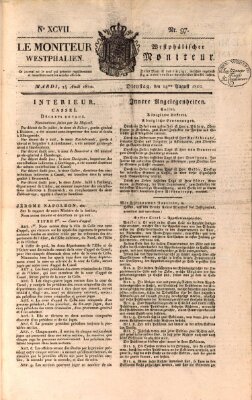 Le Moniteur westphalien = Westphälischer Moniteur (Le Moniteur westphalien) Dienstag 14. August 1810