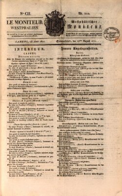 Le Moniteur westphalien = Westphälischer Moniteur (Le Moniteur westphalien) Samstag 25. August 1810