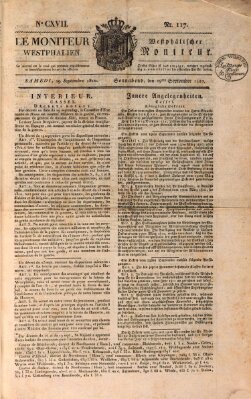 Le Moniteur westphalien = Westphälischer Moniteur (Le Moniteur westphalien) Samstag 29. September 1810