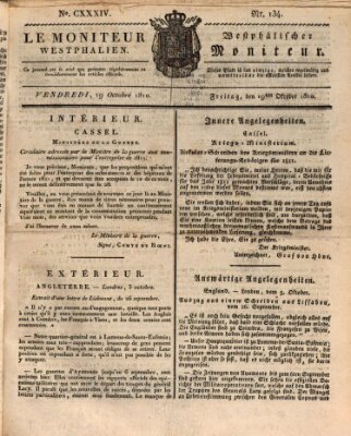 Le Moniteur westphalien = Westphälischer Moniteur (Le Moniteur westphalien) Freitag 19. Oktober 1810