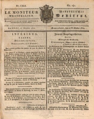 Le Moniteur westphalien = Westphälischer Moniteur (Le Moniteur westphalien) Samstag 27. Oktober 1810