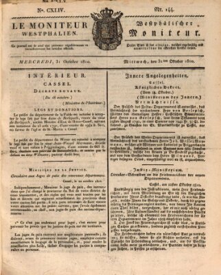 Le Moniteur westphalien = Westphälischer Moniteur (Le Moniteur westphalien) Mittwoch 31. Oktober 1810