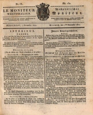 Le Moniteur westphalien = Westphälischer Moniteur (Le Moniteur westphalien) Mittwoch 7. November 1810