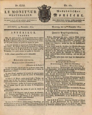 Le Moniteur westphalien = Westphälischer Moniteur (Le Moniteur westphalien) Montag 19. November 1810