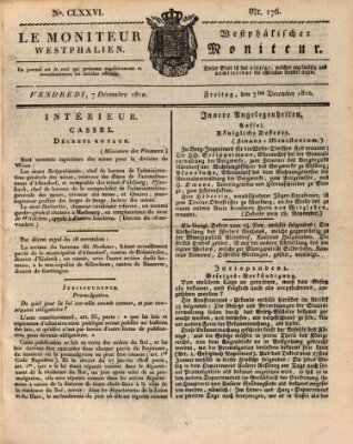 Le Moniteur westphalien = Westphälischer Moniteur (Le Moniteur westphalien) Freitag 7. Dezember 1810