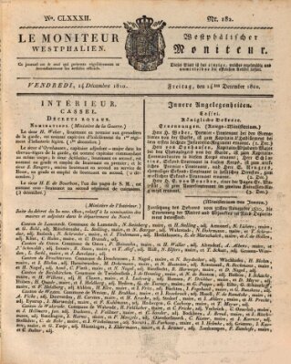 Le Moniteur westphalien = Westphälischer Moniteur (Le Moniteur westphalien) Freitag 14. Dezember 1810