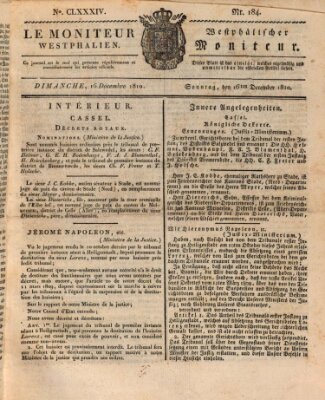 Le Moniteur westphalien = Westphälischer Moniteur (Le Moniteur westphalien) Sonntag 16. Dezember 1810