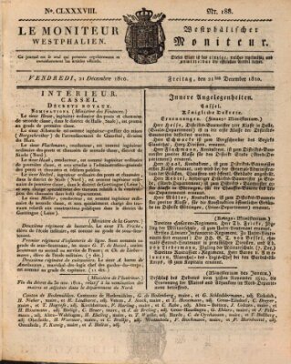 Le Moniteur westphalien = Westphälischer Moniteur (Le Moniteur westphalien) Freitag 21. Dezember 1810