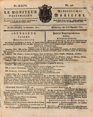 Le Moniteur westphalien = Westphälischer Moniteur (Le Moniteur westphalien) Sonntag 30. Dezember 1810