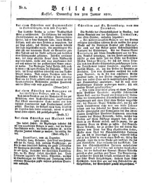 Le Moniteur westphalien = Westphälischer Moniteur (Le Moniteur westphalien) Donnerstag 3. Januar 1811