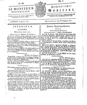 Le Moniteur westphalien = Westphälischer Moniteur (Le Moniteur westphalien) Samstag 5. Januar 1811