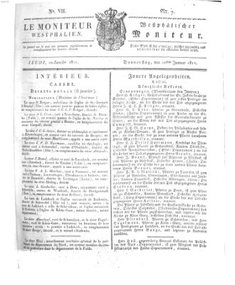 Le Moniteur westphalien = Westphälischer Moniteur (Le Moniteur westphalien) Donnerstag 10. Januar 1811