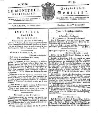 Le Moniteur westphalien = Westphälischer Moniteur (Le Moniteur westphalien) Freitag 22. Februar 1811