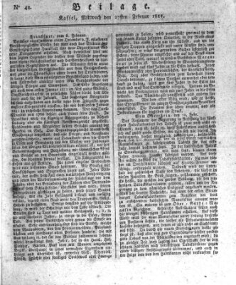 Le Moniteur westphalien = Westphälischer Moniteur (Le Moniteur westphalien) Mittwoch 27. Februar 1811