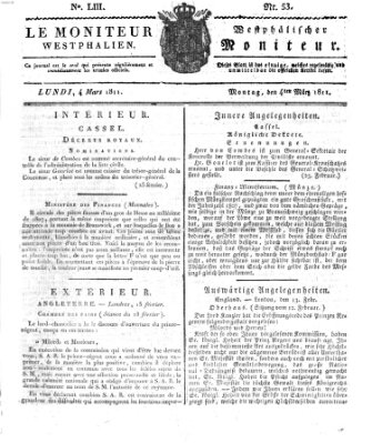 Le Moniteur westphalien = Westphälischer Moniteur (Le Moniteur westphalien) Montag 4. März 1811