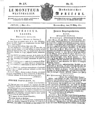 Le Moniteur westphalien = Westphälischer Moniteur (Le Moniteur westphalien) Donnerstag 7. März 1811