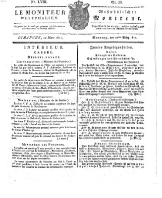 Le Moniteur westphalien = Westphälischer Moniteur (Le Moniteur westphalien) Sonntag 10. März 1811