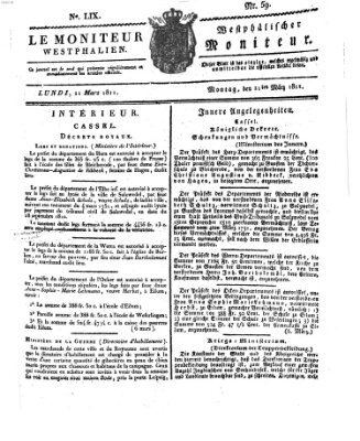 Le Moniteur westphalien = Westphälischer Moniteur (Le Moniteur westphalien) Montag 11. März 1811