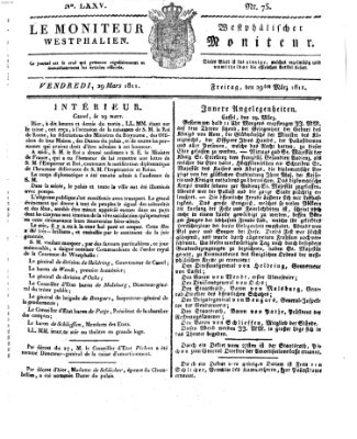 Le Moniteur westphalien = Westphälischer Moniteur (Le Moniteur westphalien) Freitag 29. März 1811