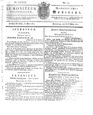 Le Moniteur westphalien = Westphälischer Moniteur (Le Moniteur westphalien) Sonntag 31. März 1811