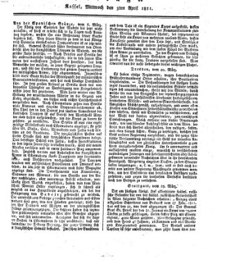 Le Moniteur westphalien = Westphälischer Moniteur (Le Moniteur westphalien) Mittwoch 3. April 1811