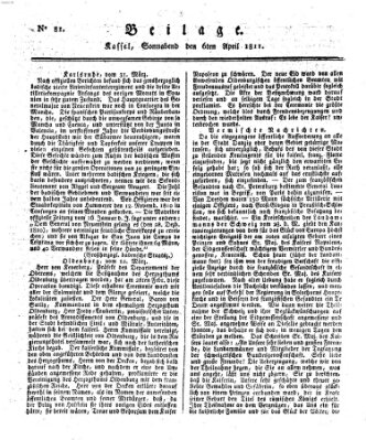 Le Moniteur westphalien = Westphälischer Moniteur (Le Moniteur westphalien) Samstag 6. April 1811