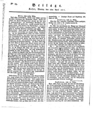 Le Moniteur westphalien = Westphälischer Moniteur (Le Moniteur westphalien) Montag 8. April 1811