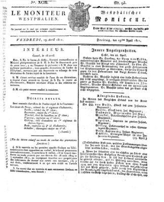 Le Moniteur westphalien = Westphälischer Moniteur (Le Moniteur westphalien) Freitag 19. April 1811