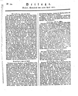 Le Moniteur westphalien = Westphälischer Moniteur (Le Moniteur westphalien) Samstag 20. April 1811