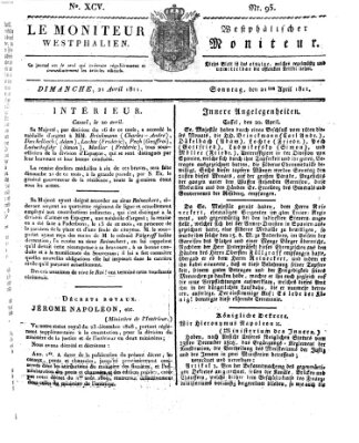 Le Moniteur westphalien = Westphälischer Moniteur (Le Moniteur westphalien) Sonntag 21. April 1811