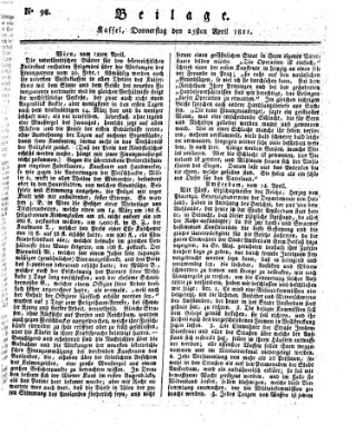 Le Moniteur westphalien = Westphälischer Moniteur (Le Moniteur westphalien) Donnerstag 25. April 1811