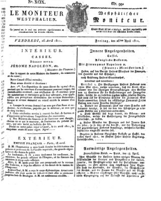 Le Moniteur westphalien = Westphälischer Moniteur (Le Moniteur westphalien) Freitag 26. April 1811