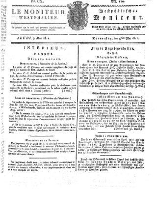 Le Moniteur westphalien = Westphälischer Moniteur (Le Moniteur westphalien) Donnerstag 9. Mai 1811