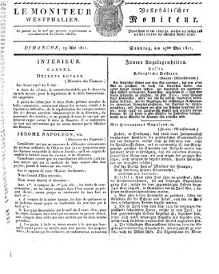 Le Moniteur westphalien = Westphälischer Moniteur (Le Moniteur westphalien) Sonntag 19. Mai 1811