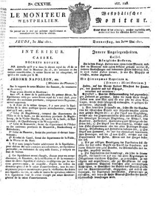 Le Moniteur westphalien = Westphälischer Moniteur (Le Moniteur westphalien) Donnerstag 30. Mai 1811