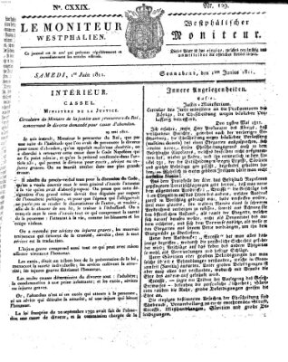 Le Moniteur westphalien = Westphälischer Moniteur (Le Moniteur westphalien) Samstag 1. Juni 1811