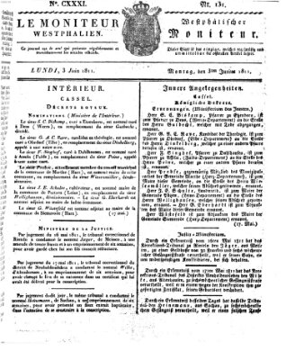 Le Moniteur westphalien = Westphälischer Moniteur (Le Moniteur westphalien) Montag 3. Juni 1811