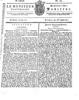 Le Moniteur westphalien = Westphälischer Moniteur (Le Moniteur westphalien) Dienstag 18. Juni 1811