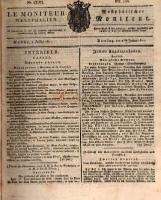 Le Moniteur westphalien = Westphälischer Moniteur (Le Moniteur westphalien) Dienstag 2. Juli 1811