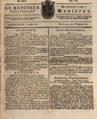 Le Moniteur westphalien = Westphälischer Moniteur (Le Moniteur westphalien) Sonntag 7. Juli 1811