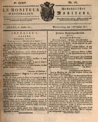 Le Moniteur westphalien = Westphälischer Moniteur (Le Moniteur westphalien) Donnerstag 11. Juli 1811