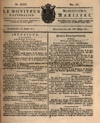 Le Moniteur westphalien = Westphälischer Moniteur (Le Moniteur westphalien) Samstag 13. Juli 1811