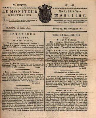 Le Moniteur westphalien = Westphälischer Moniteur (Le Moniteur westphalien) Dienstag 16. Juli 1811