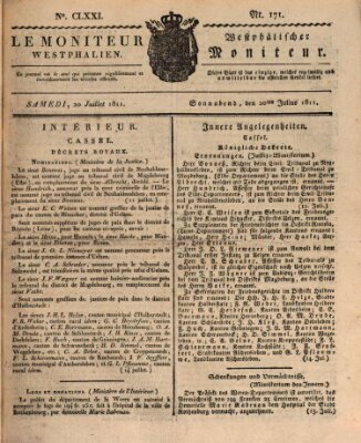 Le Moniteur westphalien = Westphälischer Moniteur (Le Moniteur westphalien) Samstag 20. Juli 1811