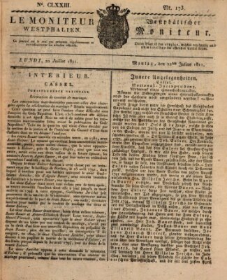 Le Moniteur westphalien = Westphälischer Moniteur (Le Moniteur westphalien) Montag 22. Juli 1811